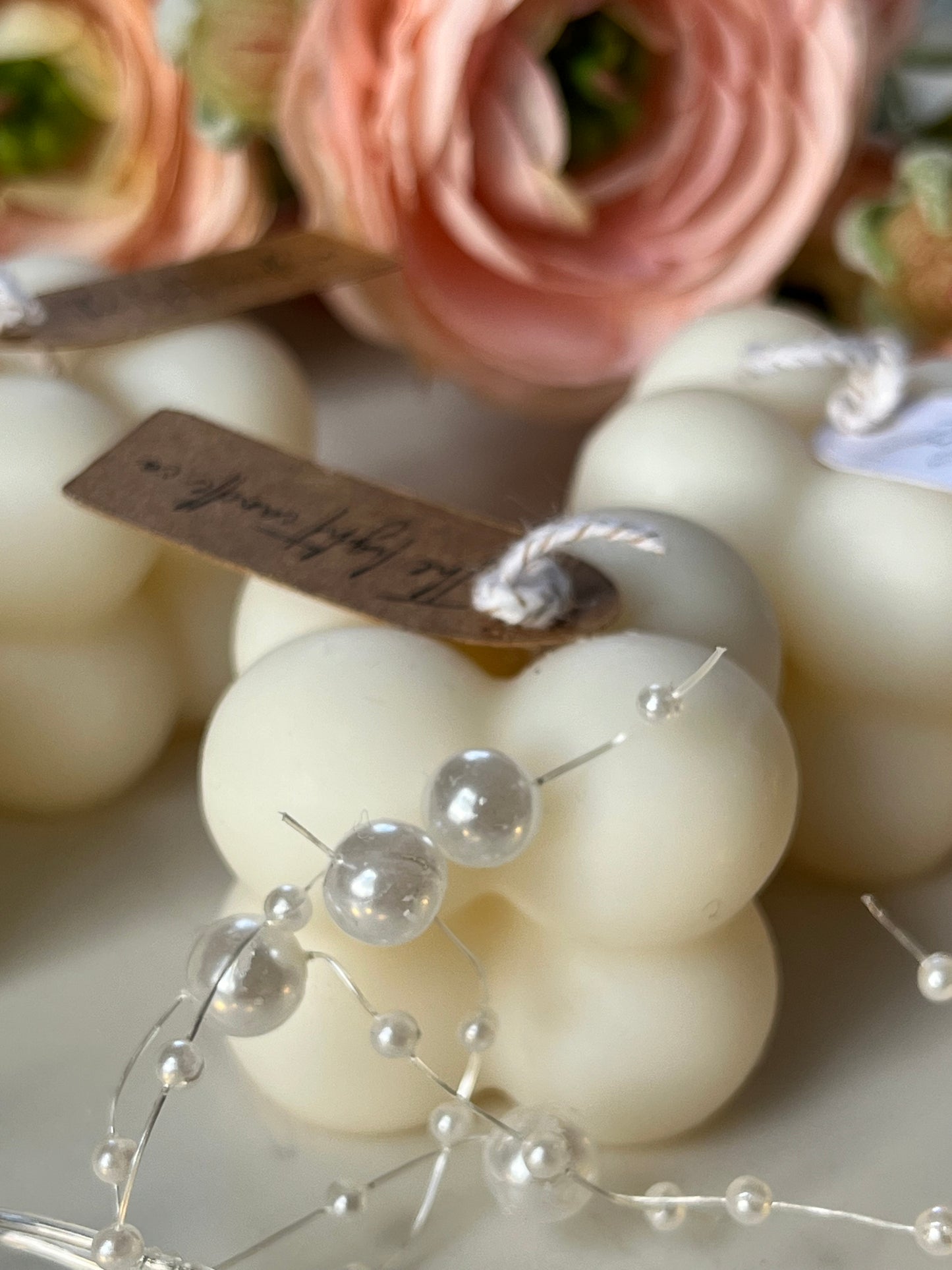 Personalised Mini Bubble Candles Favors