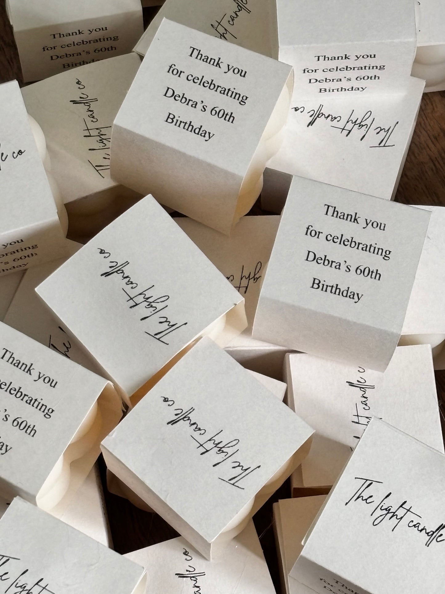 Personalised Mini Bubble Candles Favors