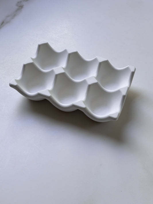 6 Grid Concrete Egg Tray