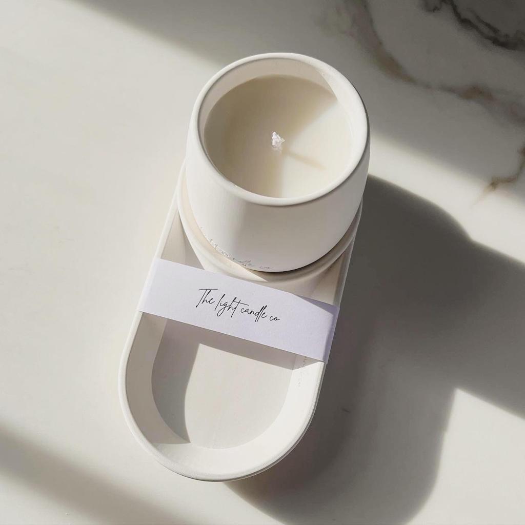 Concrete candle holders