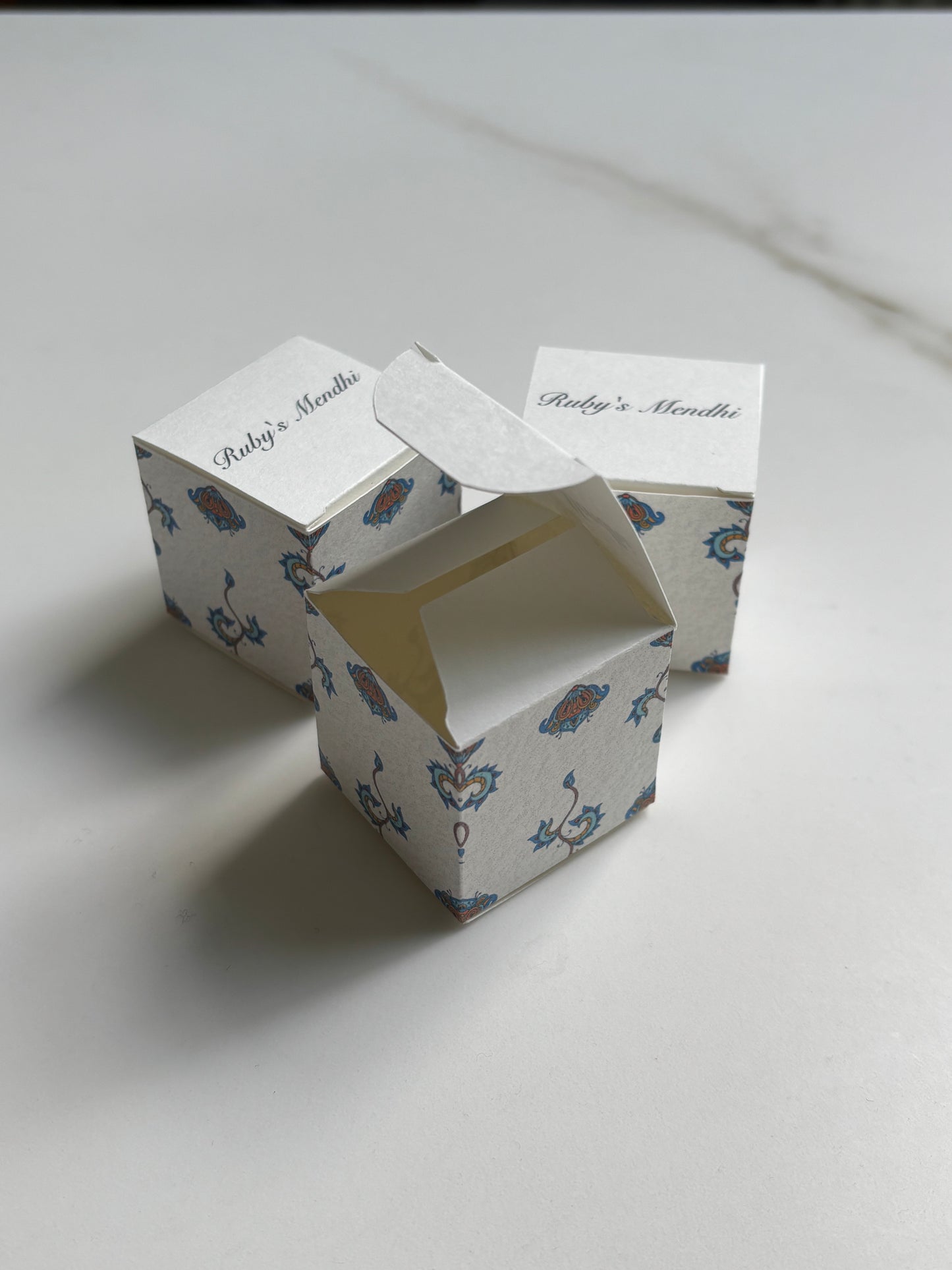 Personalised Mendhi, Dholki Favor Boxes