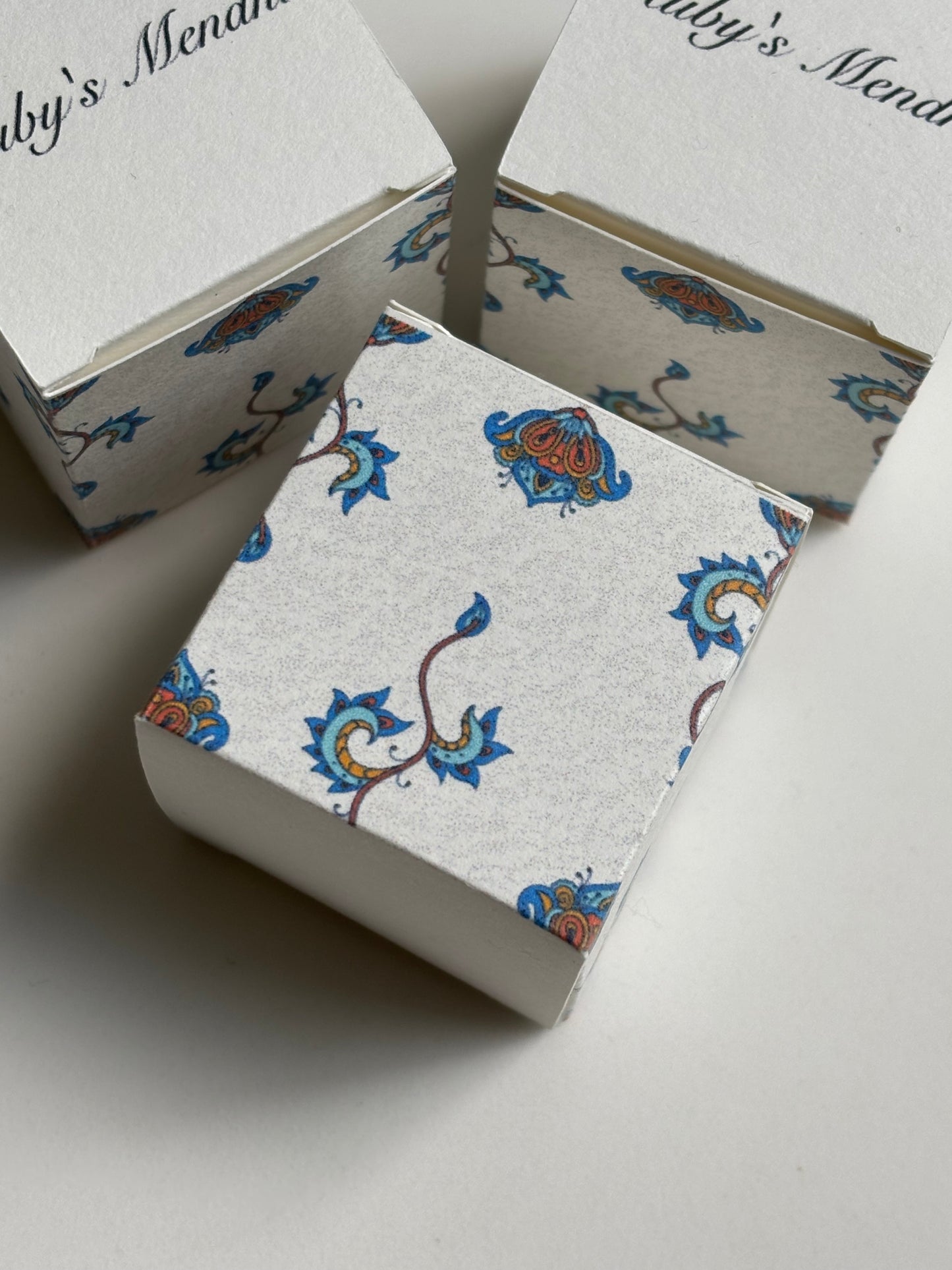 Personalised Mendhi, Dholki Favor Boxes