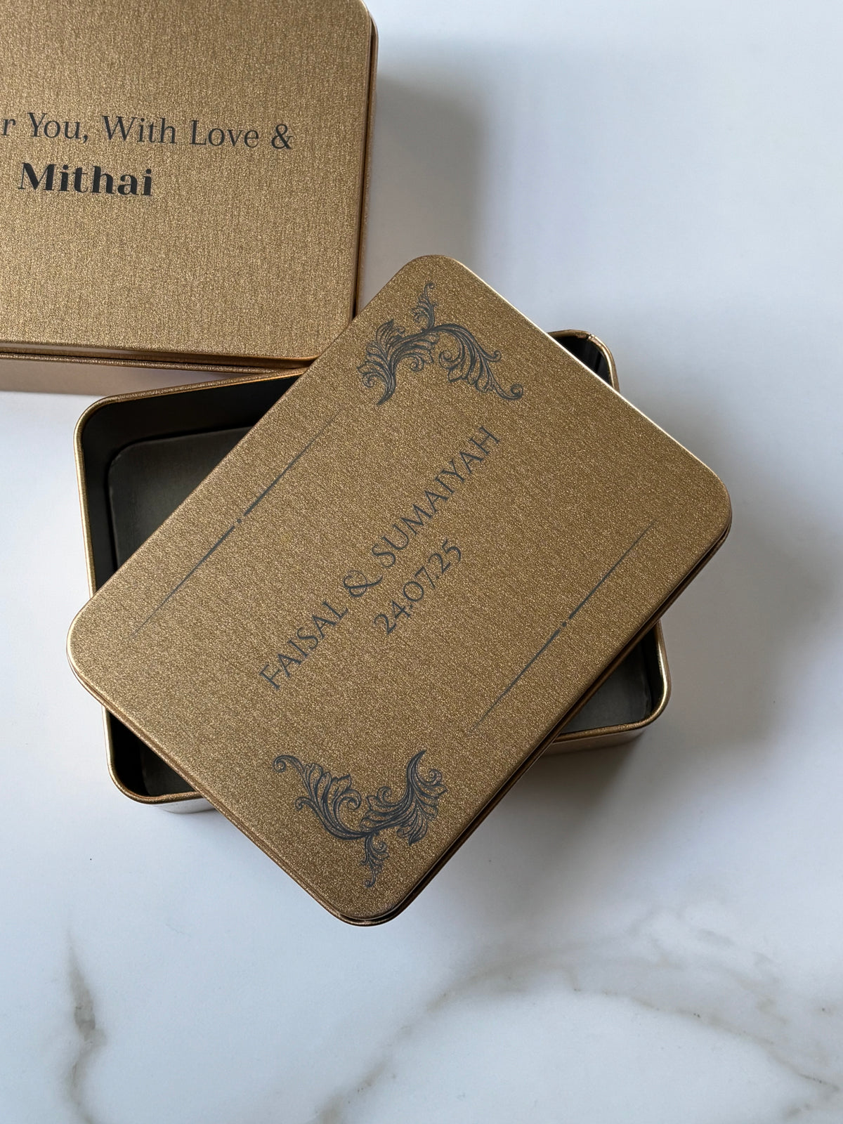 Personalised Engraved Mithai Box | Luxury Wedding & Celebration Gift