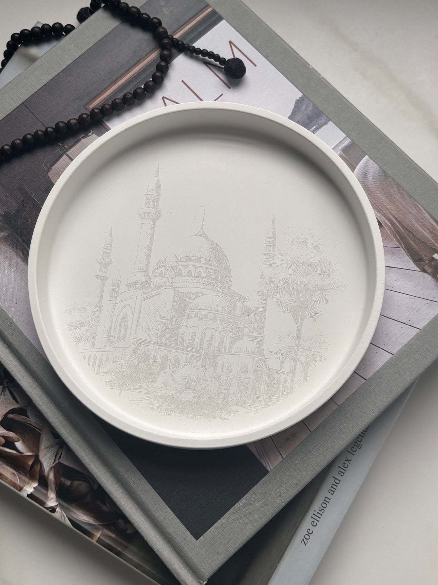 Mosque Silhouette Concrete Tray