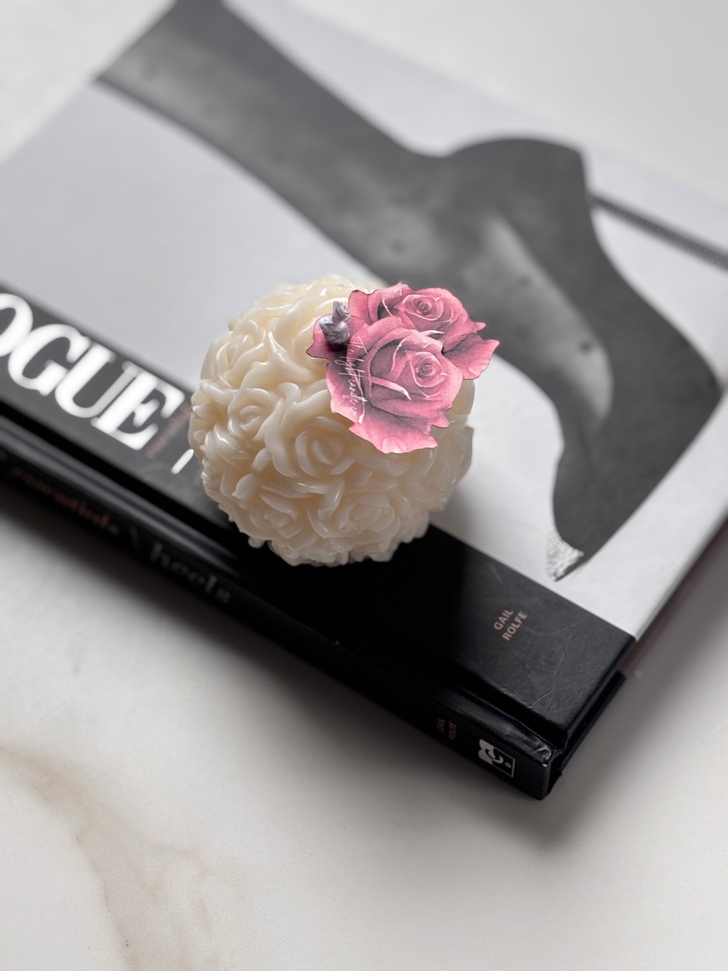 Mini Rose Ball Candle