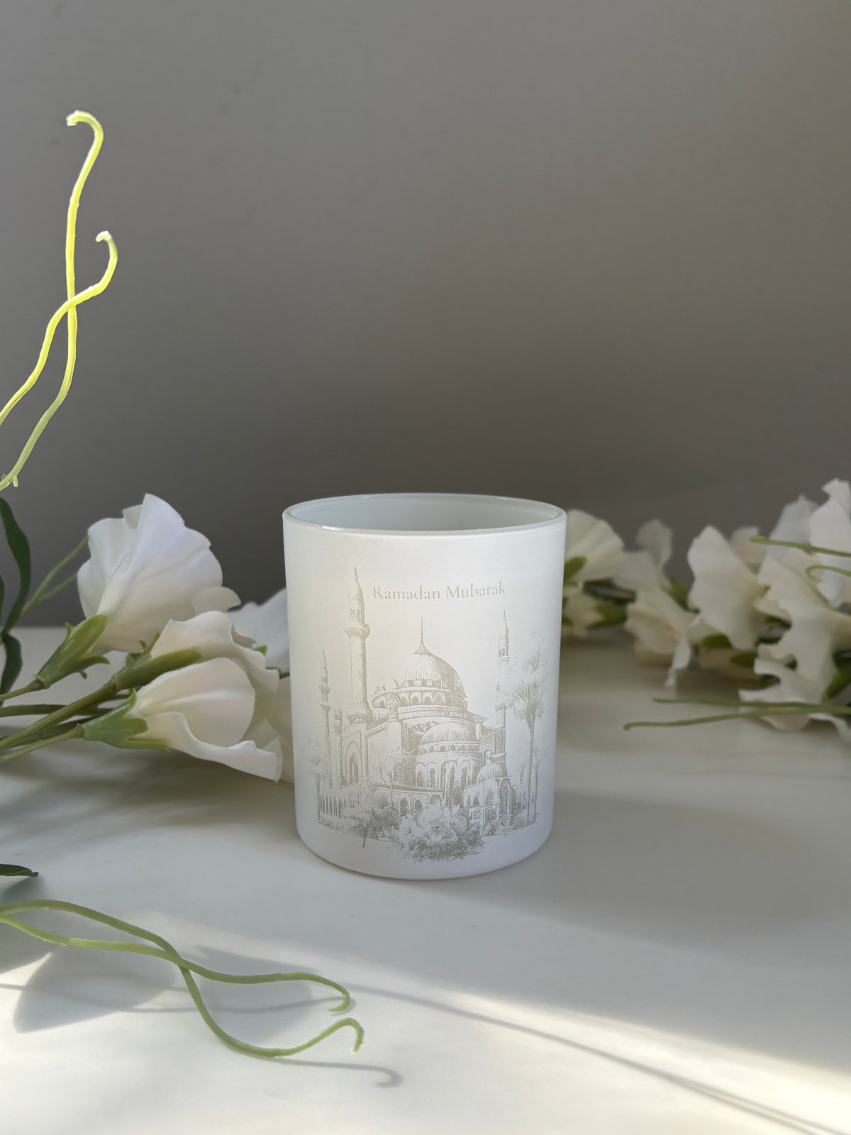 Ramadan Mubarak Mosque Candle