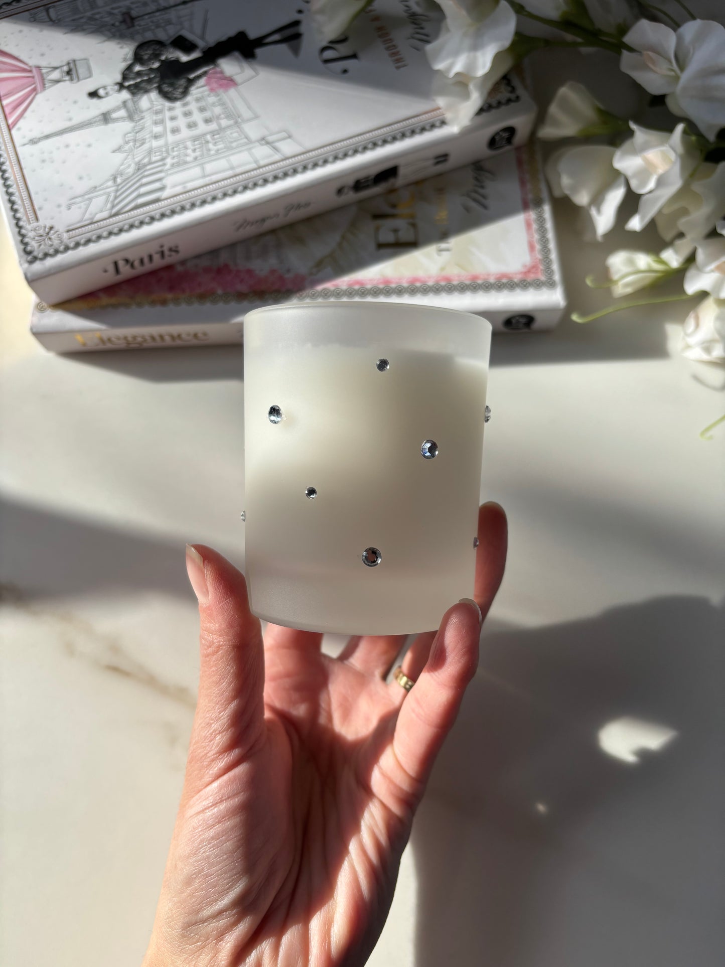 Scattered Stars Diamanté Candle