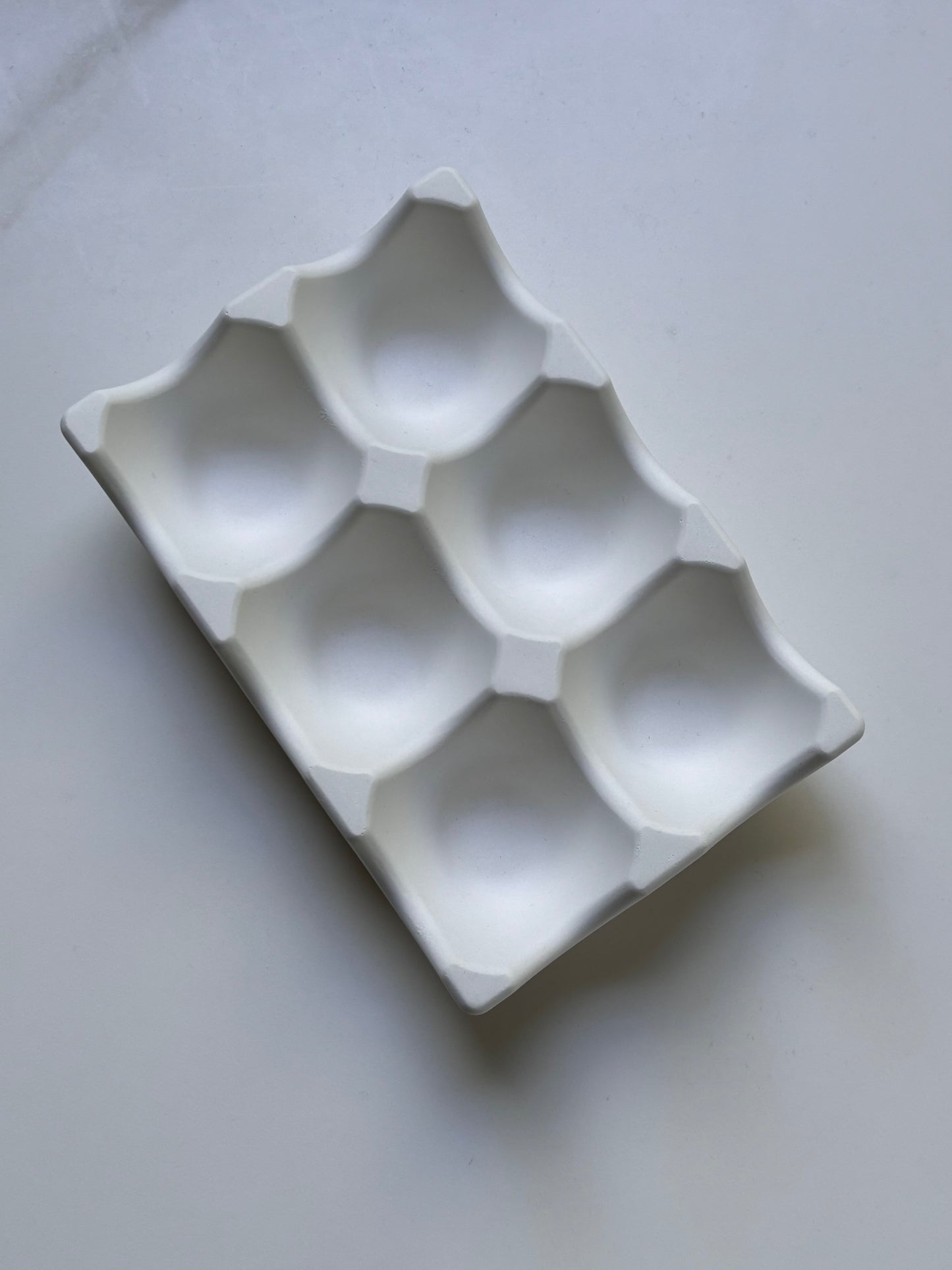 6 Grid Concrete Egg Tray