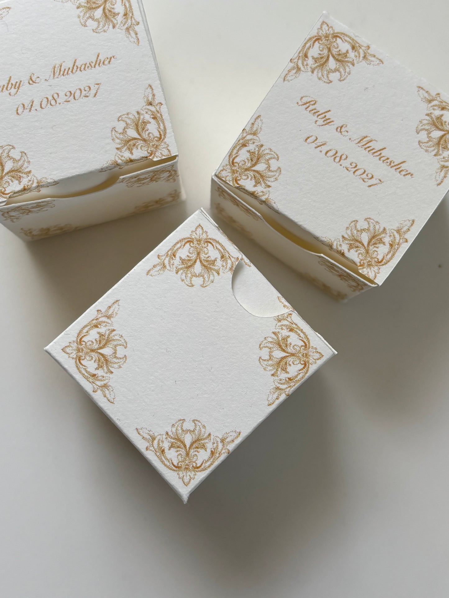 Personalised Wedding Favour Boxes, Luxury Custom Wedding Guest Gift Boxes UK