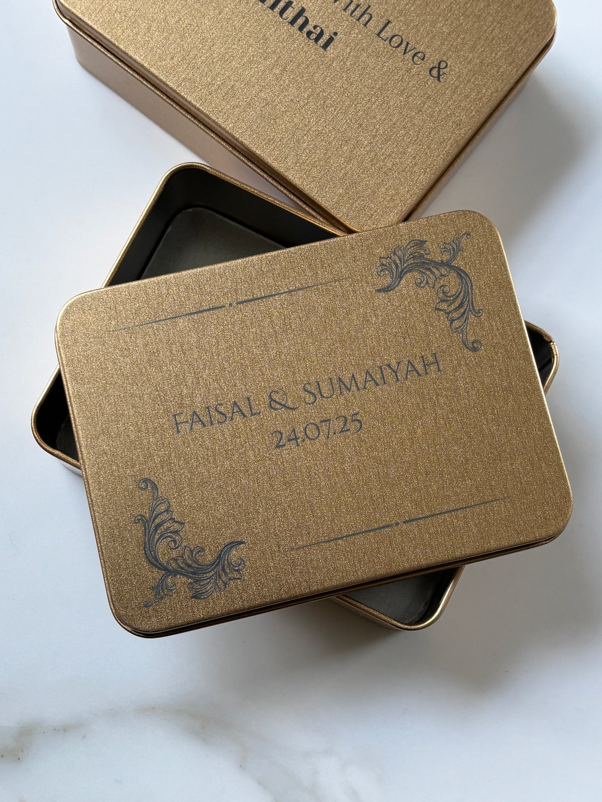 Personalised Engraved Mithai Box | Luxury Wedding & Celebration Gift