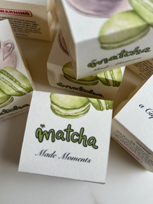 Matcha tea party favours 