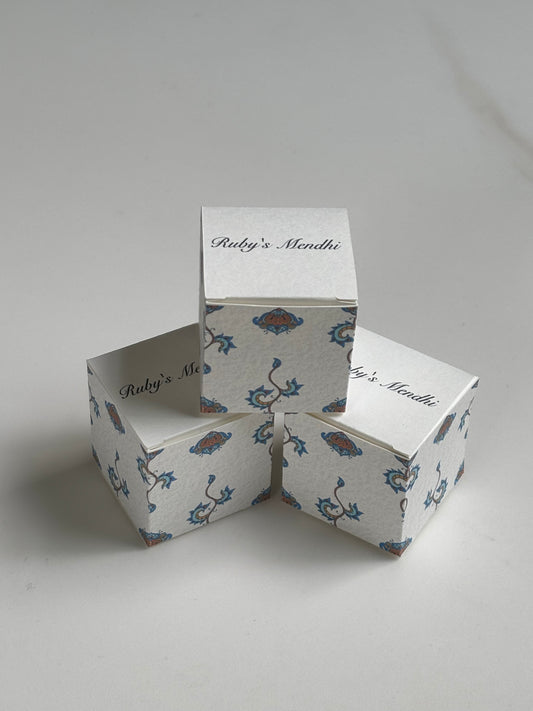 Personalised Mendhi, Dholki Favor Boxes