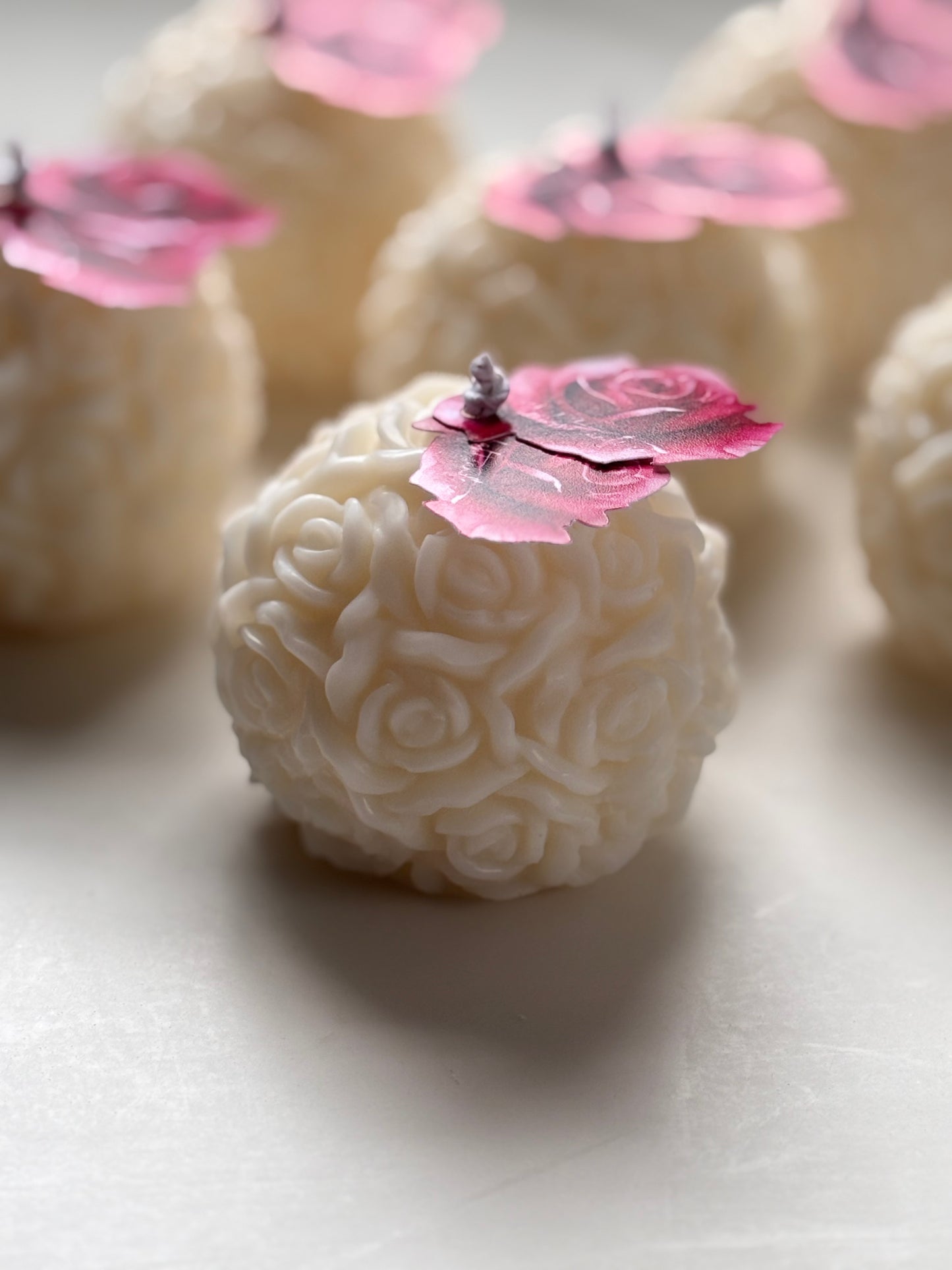 Mini Rose Ball Candle
