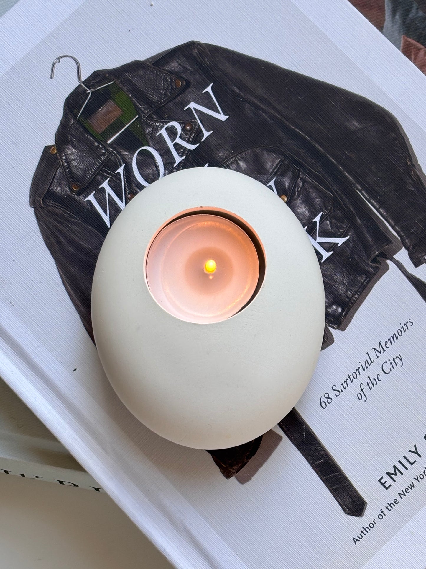 Pebble Stone Tea Light Holder