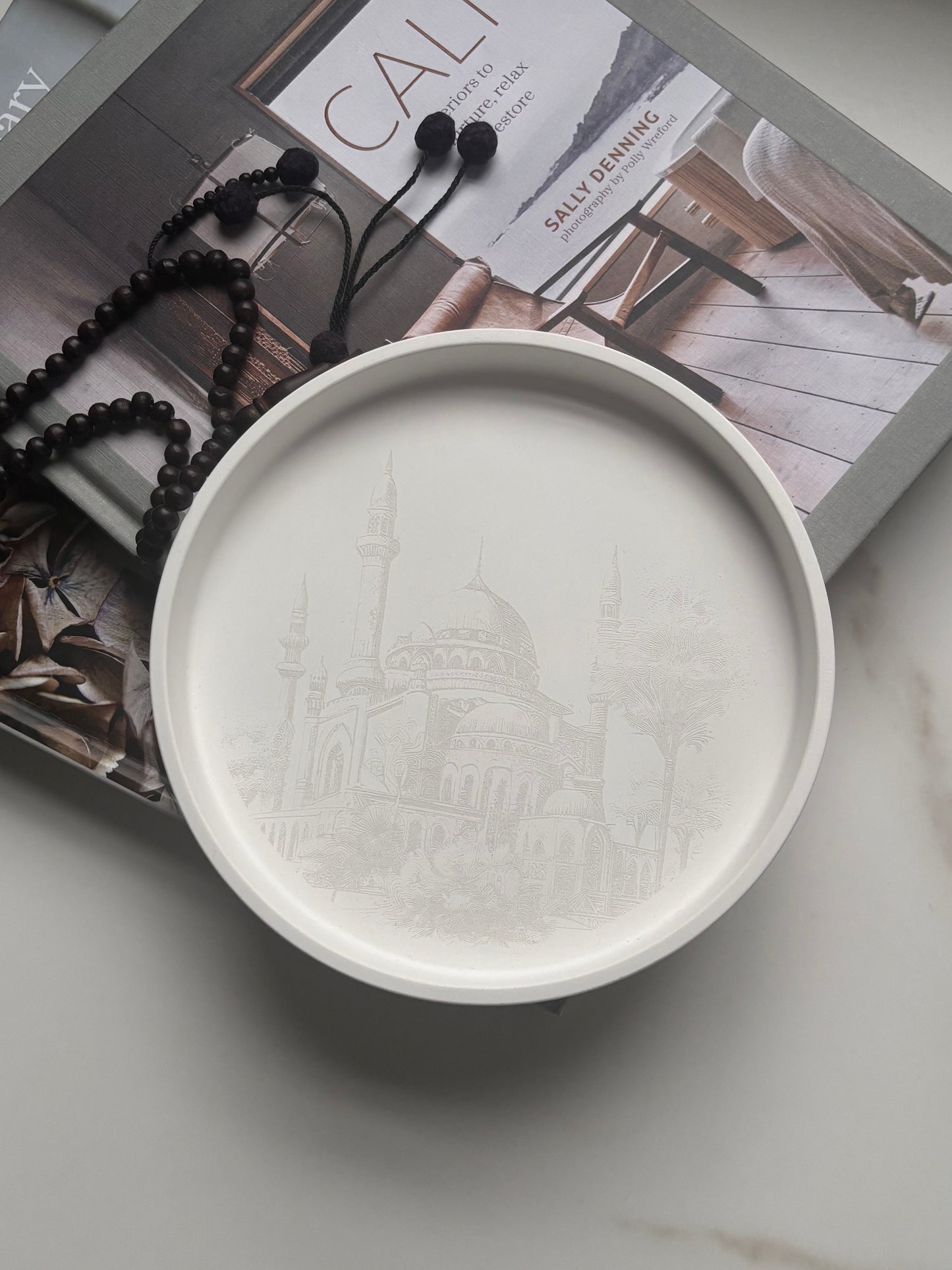 Mosque Silhouette Concrete Tray