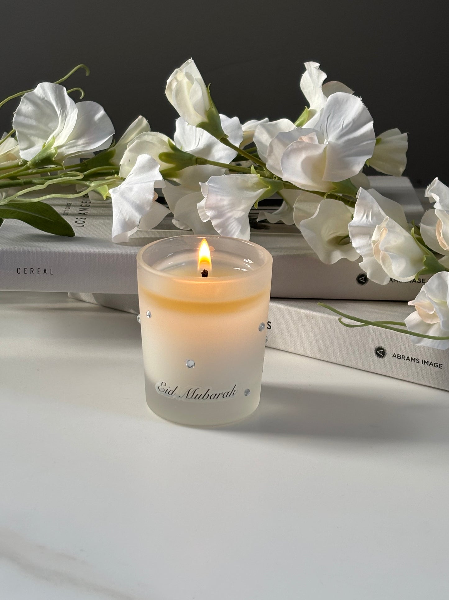 Eid Mubarak Diamanté Mini Candle