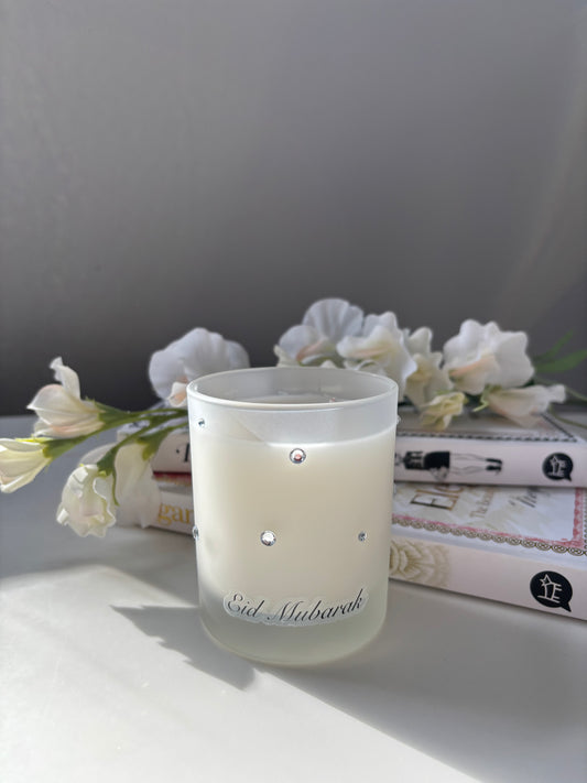Eid Mubarak Diamanté Candle