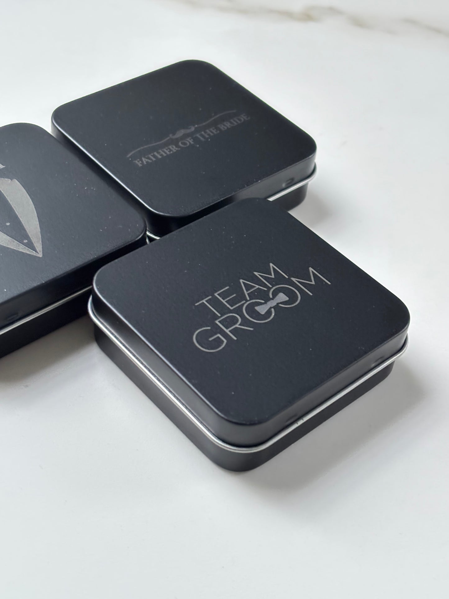 Personalised Engraved Wedding Tin | Groom & Groomsmen Gift