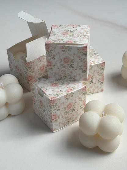 Custom Candle Favour Boxes | Mini Bubble Candles
