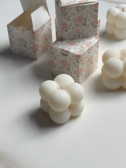 Custom Candle Favour Boxes | Mini Bubble Candles