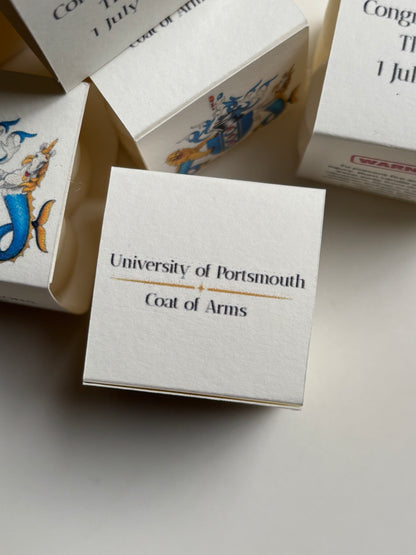 Personalised University Logo Candle Favours | Custom Graduation & Event Gifts